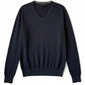Banana Republic Sweater Men Medium Luxury Blend V-Neck Silk Cotton Cashmere